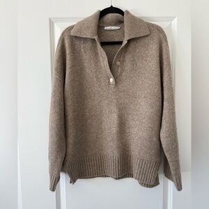 Abercrombie & Fitch Collared Wool blend Sweater- M